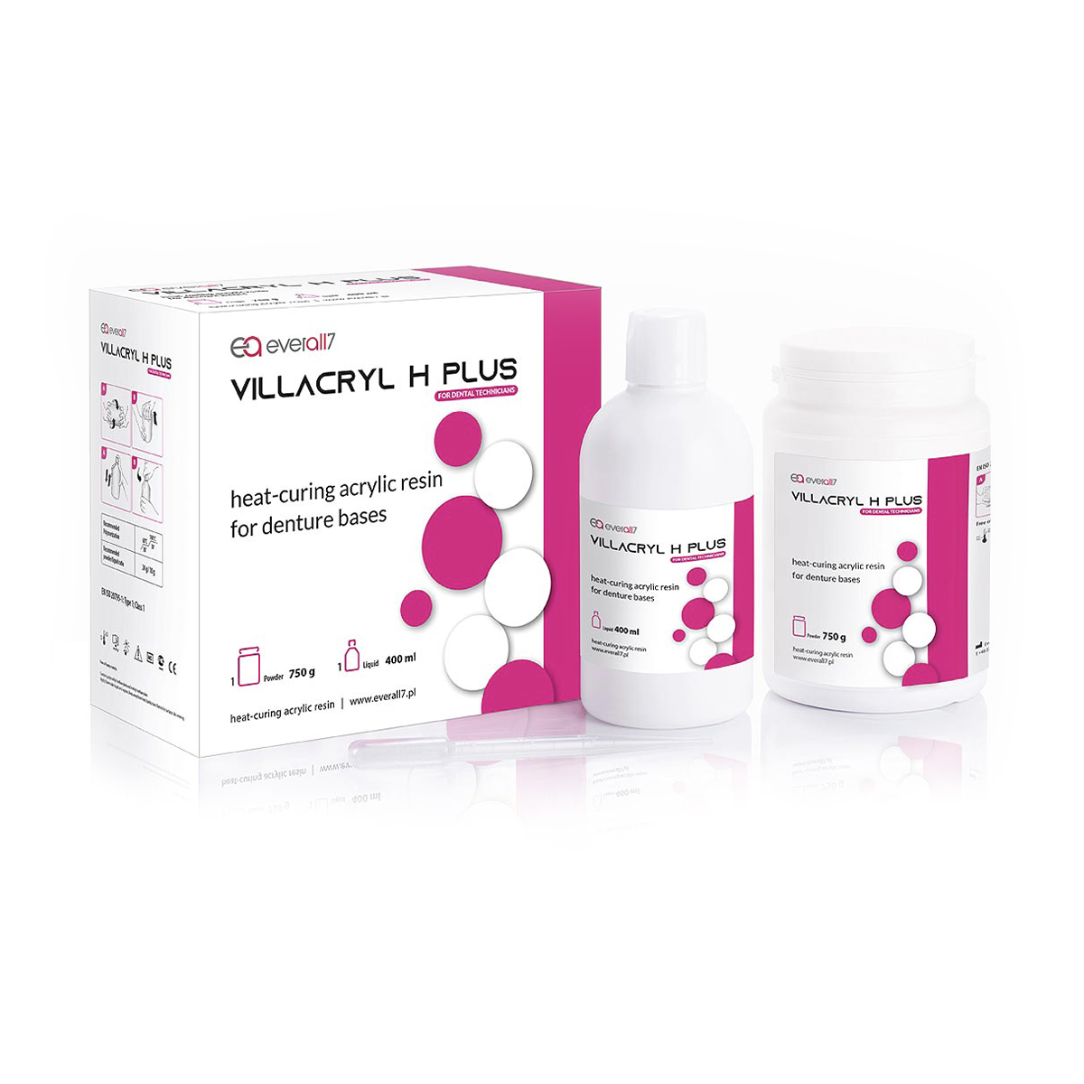 Базисная пластмасса горячей полимеризации Villacryl H Plus