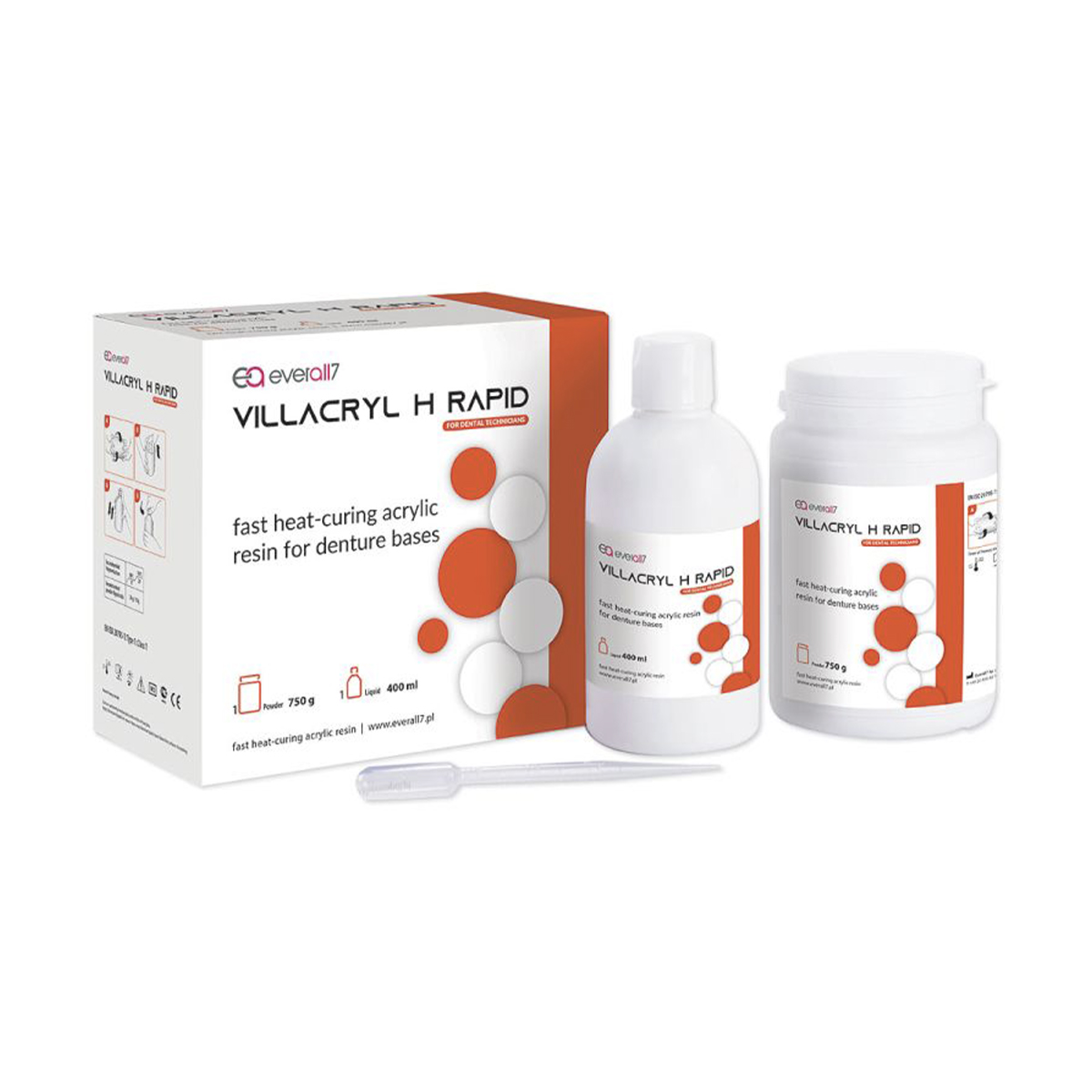 Базисная пластмасса ускоренной горячей полимеризации Villacryl H Rapid