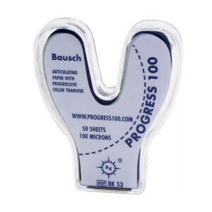 Артикуляционная бумага BK 53, 100 мкрн, U-форма, 50л, синяя Articulating paper